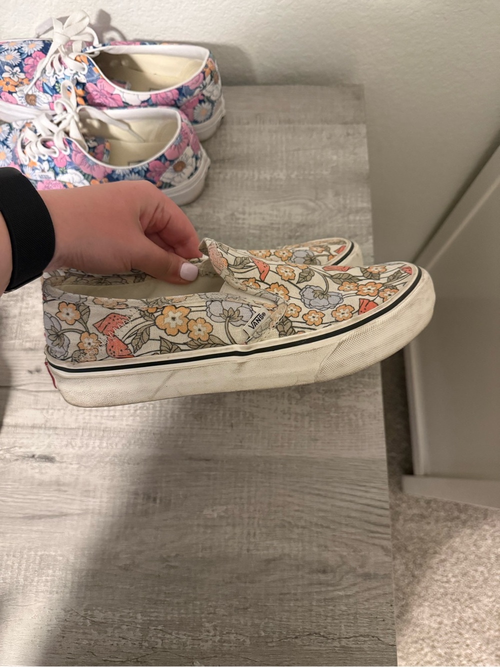 Vans Slip-On Floral Canvas Shoes - - Picture 2 of 3
